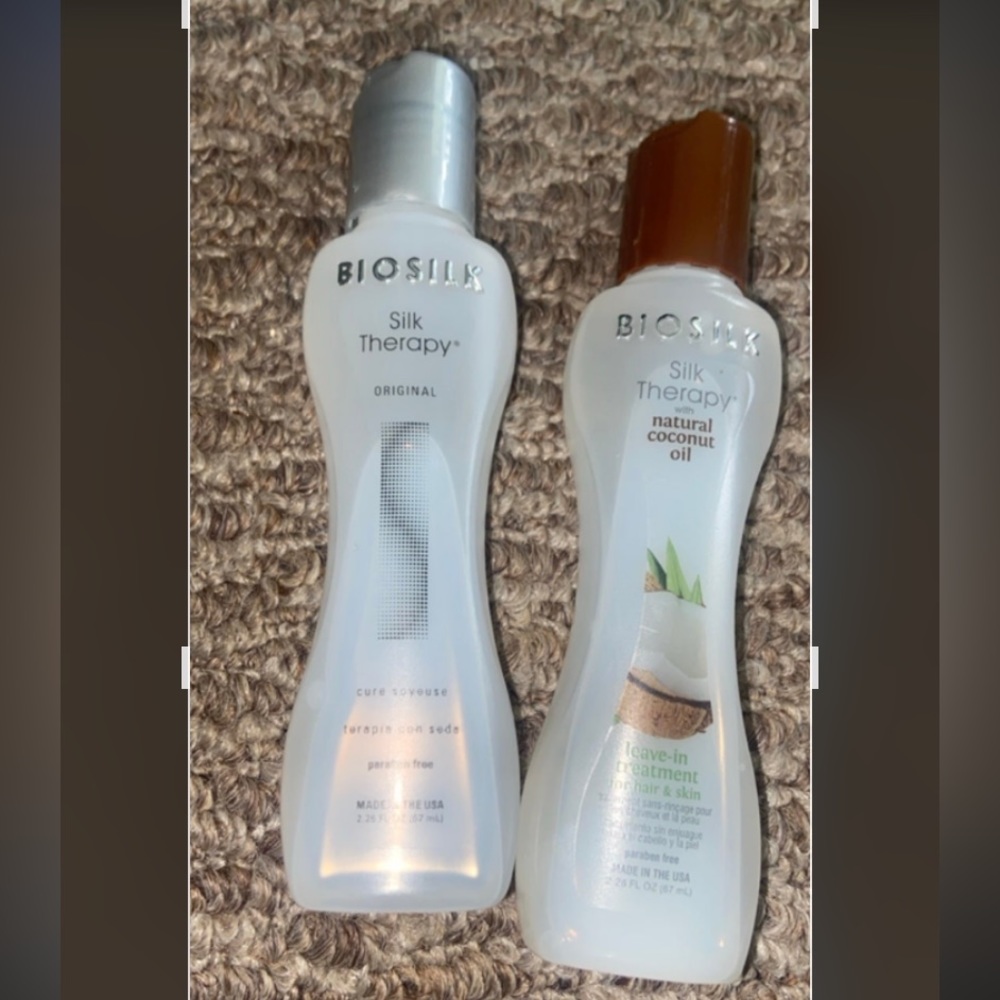 - Biosilk Silk Therapy Original and coconut . 2.26 fl oz each